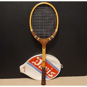 VTG Davis Imperial Wooden Racquet Tennis Badminton TAD Victor 2L Custom Made USA